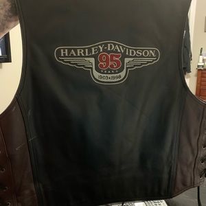 Leather men’s vest